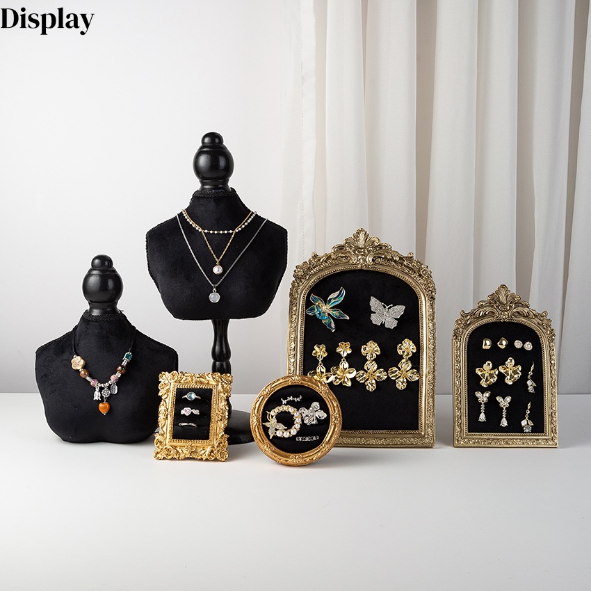 Black Velvet Bust Form Jewelry - Body Jewelry Stores review and price